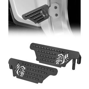 lot 6210 image: unionlux Fit for Jeep Foot Pegs Doors Off, Upgraded Heavy Duty Single Sided Anti-Slip Raised Texture 120° Foot Pegs fit for Jeep Wrangler Accessories&Jeep Gladiator Accessories 2007-2025