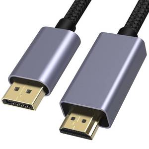 lot 6241 image: DisplayPort to HDMI Cable 4K, DP to HDMI Male Video UHD 4K30Hz2K601080P120 Nylon DP to HDTV Uni-Directional Cord for Dell, Projector, Desktop, AMD, NVIDIA, Lenovo, HP, ThinkPad (3.3ft)