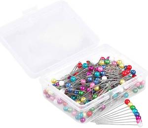 lot 6254 image: A600 PCS Straight Pins 1.6 in Pearlized Ball Head Sewing Pins for Fabric DIY Sewing Pins Crafts