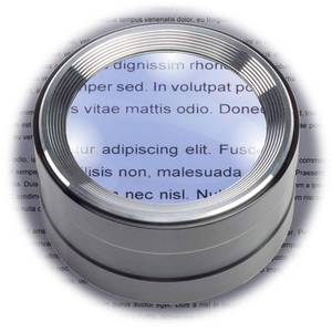 lot 6258 image: Magnifying Dome Lighted Desktop Magnifier with Bright LED for Reading Books, fine Print, Studying maps, Projects, Coins, Acts as Desk Paperweight, Great for Seniors