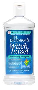 lot 6272 image: T.N. Dickinsons Witch Hazel Alcohol Free Moisturizing Astringent  100% Natural Witch Hazel  Calms, Nourishes, Hydrates Skin  for Face & Body  16 Fl Oz