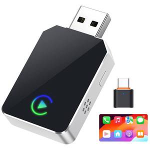 lot 6292 image: SPIRITIME Wireless CarPlay Adapter for iPhone, 2026 Upgraded 2-in-1 Android Auto CarPlay Wireless Adapter, Convert Wired to Wireless, Fast & Stable, Plug & Play (Silvery)