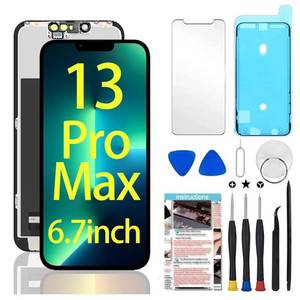 lot 6318 image: TSIOFO for iPhone 13 Pro Max Screen Replacement 6.7 inch, 3D Touch LCD Display Digitizer Assembly with Repair Tools Compatible with Model A2484, A2641, A2643, A2644, A2645