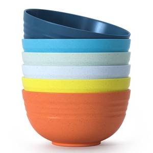 lot 9603 image: Homestockplus Set of 6 68 Oz Salad Bowls Large Serving Bowls Unbreakable Ramen Bowl for Salad, Soup, Ramen, Noodle, Oatmeal, Snack Apply to Kitchen, Freezer,Dishwasher & Microwave Safe