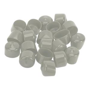 lot 10352 image: ACROPIX Cylindrical Shape Wheel Lug Nut Bolt Rims Tire Nut Screws Dust Cap Cover Nut Protection 21mm Gray PVC