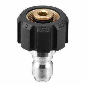 lot 10384 image: High Pressure Washer Adapter 14 to M22 14mm 15mm Quick Connect