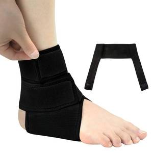 lot 10435 image: MKEFMEI Ankle Support Brace(1 Pack) �� Compression Ankle Brace for Women & Men, Adjustable Wrap Ankle Stabilizer Brace for Sprained, Foot Pain, Plantar Fasciitis, Achilles Tendonitis (Black,One Size)