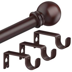 lot 10468 image: Authandis Bronze Curtain Rods for Windows with Brackets,58 Inch Diameter Small Curtain Rod Adjustable Set 32 to 90 Inches,Easy Install Drapery Rods