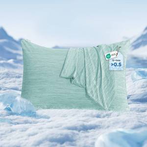 lot 10482 image: Marchpower Cooling Pillow Cases for Hot Sleepers, Japanese Arc Chill Cooling Pillow Cases Zipper, Cool Pillow Cases King Pillowcase Breathable Skin-Friendly Design Cooling Pillow Case(20X36in)-Green