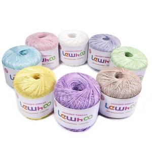 lot 11531 image: Lewhoo Crochet Thread, 8 Pearl Yarn Balls for Crocheting, 100% Mercerized Cotton Tatting Thread Size 10, Cotton Lace Yarn Hand Embroidery