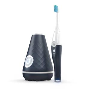 lot 11546 image: Tao Clean UV Sanitizing Sonic Toothbrush and Cleaning Station, Electric Toothbrush, Dual Speed Setting, Midnight Blue (Small Uses)