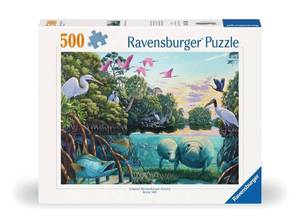 lot 14011 image: Ravensburger Manatee Moments - 500 Piece Jigsaw Puzzle  Premium Quality Materials  Engaging Imagery  Perfect Interlocking Fit  FSC Certified - 12000044