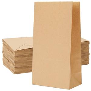 lot 14020 image: Homrelaxy 60 Pcs 4LB Paper Lunch Bags, 5.1x3.2x9.8 Inch Kraft Paper Bags, Brown Paper Bag for Snacks, Sandwiches, Crafts, Gift Bags