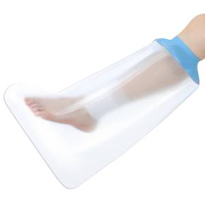 lot 14021 image: Ymapinc Waterproof Cast Cover for Foot, Reusable Shower Protector for Surgical Casts, Bandages, Wounds - Soft Comfortable Elastic Waterproof Sleeve