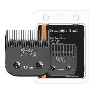 lot 14468 image: Size3-12 Professional Detachable Replacement stainless steel Blades set,compatible with Andis AGC,BDC,BGC,MBG Series,oster Classic 76Star-TeqPower-Teq Clippers��Cut Length 38-Inch(9.5mm) black