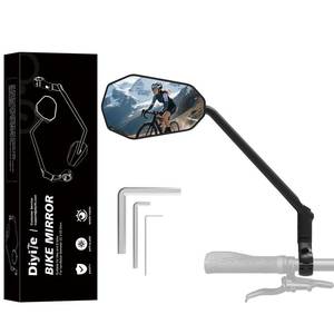 lot 14469 image: Diyife Bike Mirror, Long Arm HD Wide Angle Large Bicycle Mirrors for Handlebars, 360°Adjustable Anti-shake Bicycle Rear View Mirror, Bike Accessories for Ebike Scooter Mountain Road Bike (Left)