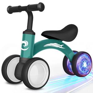 lot 19772 image: Gamfeiny Colorful Lighting Baby Balance Bike Toys for 1 Year Old Boy Girl Gifts, 10-36 Month Toddler Balance Bike, No Pedal 4 Silence Wheels & Soft Seat First Riding on Toys, 1st Birthday Gifts