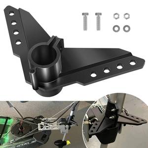 lot 19843 image: Steering Triangle Mounting Bracket Replacement Parts Kit Fit For Newport NK-180S Brushless Kayak Trolling Motors, Black Mounted Steering Bracket