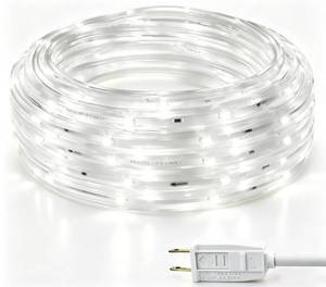 lot 20318 image: Areful LED Rope Lights, 16.4 Feet Daylight Flat Flexible Strip Light, Plug in Novelty Lighting, Connectable and Waterproof for Home Christmas Holiday Garden Patio Party Decoration