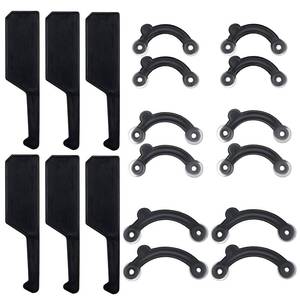 lot 20338 image: Spnico 6 Pairs Nose Up Lifting Shaping Clip Beauty Tool Nose Shaper Inserts No Pain Invisible Nose Shaper Tool Straightening Beauty Kit for Women Men (Black)