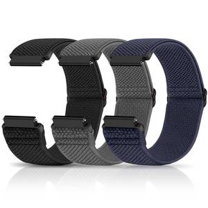 lot 20350 image: Relting Compatible with 16mm 18mm 19mm 20mm 22mm 24mm Watch Bands Quick Release Replacement Wristband,Adjustable Stretchy Nylon Solo Loop Straps Fabric Braided Sport Elastic Bands for Men Women