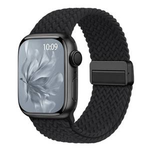 lot 20415 image: Magnetic Braided Band Compatible for Apple Watch Bands Women Men 40mm 44mm 42mm 46mm 41mm 45mm 38mm 49mm, Adjustable Stretchy Nylon Solo Loop for iWatch Series 11 10 9 8 7 6 5 4 SE Ultra 3 2 1