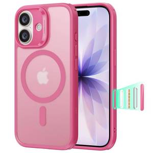 lot 20421 image: ESR for iPhone 17 Case, Camera Control Cover, Compatible with MagSafe, Shockproof Military-Grade Protection, Magnetic Phone Case for iPhone 17, Classic Hybrid Case, Frosted Pink