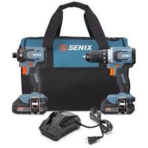 lot 1474 image: SENIX 20V Brushless Cordless 2-Tool Combo Kit