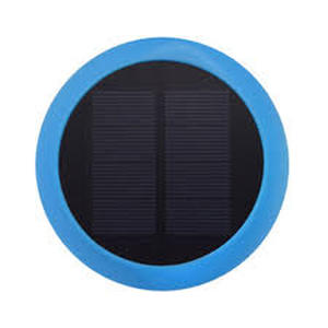 lot 4392 image: Small Solar Panel Charger Blue Frame