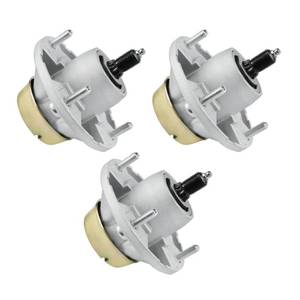 lot 1290 image: 48 54 Deck Spindle Assembly AM131680 for John Deere AM124498 AM135349 AM144377 X520 X500 X530 LT133 LT155 LT166, Fits 42M, 48C, 54C, 62C Decks (3 Pack)