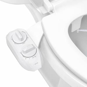 lot 1325 image: LUXE Bidet NEO 185 Plus - Dual Nozzle, Non-Electric Bidet Attachment for Toilet Seat, Patented Slide-In Install, 360° Self-Clean, EZ-Lift to Clean, Feminine & Rear Wash (White)