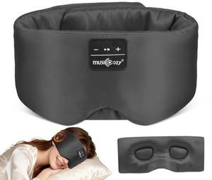 lot 2000 image: MUSICOZY 3D Silk Bluetooth Sleep Mask Headphones, Mulberry Silk Eye Mask with Ultra-Thin Wireless Speakers, Bluetooth 5.4 Sleeping Headphones for Side Sleepers, Music Sleep Mask Gifts for Men Women