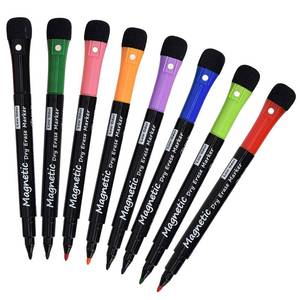 lot 2003 image: Magnetic Dry Erase Markers, (6 Pack) Dealkits Low Odor White Board Markers Whiteboard Markers with Erasers for Kids Teacher Supplies for Classroom Work on White Board, Calender, Fine Tip Point