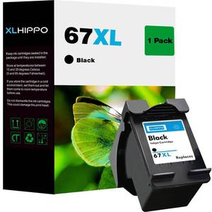 lot 2007 image: 67XL Black Remanufactured Ink Cartridge Replacement for HP 67 HP 67XL to HP 2700 2700e 2752 2752e 2742e 2755 2755e 4100 4100e 4152e 4155 4155e 6000 6055e 6055 6400 6458 6452 6455e Printer 1 Pack