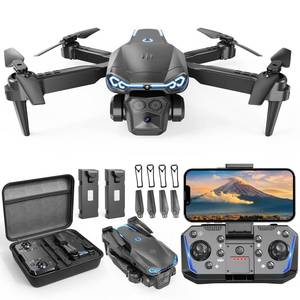 lot 2017 image: X-shop Foldable Drone with 1080P Camera for Beginners & Kids, FPV RC Quadcopter Toys Gifts for Boys Girls, One Key Start, 3D Flips, Gesture Selfie, 3 Speed Modes, 2 Batteries