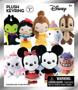 lot 2048 image: Disney Characters Plush Keyring in Blind Bag