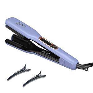 lot 2417 image: Hair Brush, JINRI Hair Iron, Pumped-Up Volume, Adjustable Temp, 360 ° Tail Rotation, Lasting Volume, for Short Or Thin Hair, Dual Voltage (100-240V), Volumizing Hair Iron, Purple, 1.38 inch (Purple)