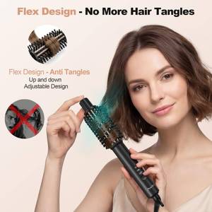 lot 2418 image: Brush Curling Iron,Curlings Iron for Short Hair 3 Temperature Adjustable,Curling Iron Brush 1 Inch with 30s Fast Heat Anti-Scald Anti-Tangle Negative Ion Travel Size Dual Voltage