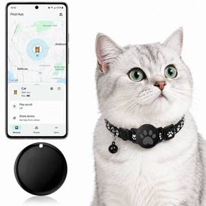 lot 2433 image: Pet Tracker,GPS Collar for Cats,Smart tag,Waterproof Compatible with Find My,No Monthly Fee,Advanced Tracking Solution Smart Collar for Pet Safety Ideal Small Large Cats(Android User)