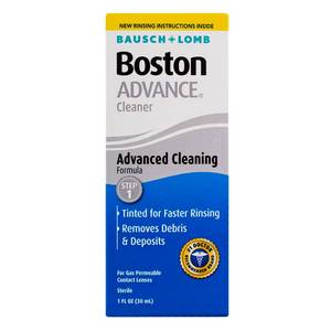 lot 2475 image: Contact Lens Solution by Boston Advance, for Gas Permeable Contact Lenses, 1 Fl Oz (Pack of 4)
