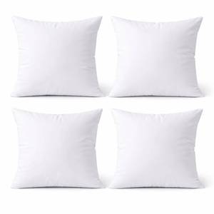 lot 3698 image: Fabornus Premium 16 x 16 inches Throw Pillow Inserts, Set of 4 Hypoallergenic Square Form Decorative Pillows for Couch