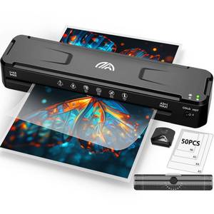 lot 3705 image: 13 Inch Laminator Machine with 50 Laminating Sheets, Fast Warm-Up No Jam A3 Laminator, 11x17 Cold & Thermal Laminating Machine for Home School Office