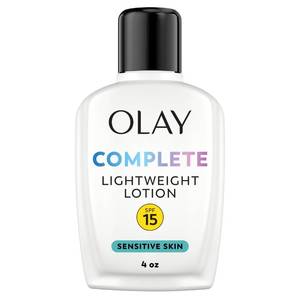 lot 4468 image: Olay Face Moisturizer, Complete All Day Moisturizer With Sunscreen Broad Spectrum SPF 15 - Sensitive, 4 fl. Oz, 1 unit