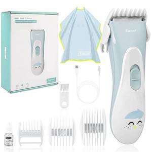 lot 4477 image: Eanceil Baby Hair Clippers, Ceramic Blade Electric Kids Hair Trimmer, Ultra-Quiet Cordless Rechargeable Waterproof Haircut Kit for Kids & Adult