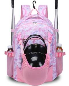 lot 4487 image: FOKDUVB Baseball Softball Backpack for Kids Boys Girls 6-8 8-12 12-14 Large Youth Bat Bag for Gear Storage Baseball Softball Tball Equipment Back Pack with Separate Shoe Bag (PinkWhite, Tie-Dye)