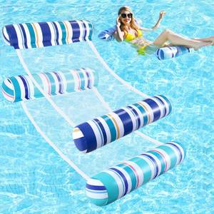 lot 4503 image: Pool Floats Adult - 2 Pack Inflatable Pool Floats Hammock, Multi-Purpose 4-in-1Pool Floats for Adults, Swimming Pool Water Hammock Lounge