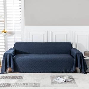lot 5883 image: MEETSKY Sofa Cover - Couch Covers for 3 Cushion Sofa, Recliner & L Shape Sofa - Washable Thick Couch Protector (XX-Large 91 x 134, Navy)