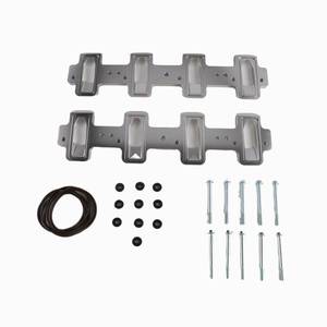 lot 5889 image: HLBTK EM-1021-S 551316 Rectangle Intake Manifold Adapter Plates Fit for LS Catherdral Port Cylinder Head to LS3 LSA ZL1 CTS-V