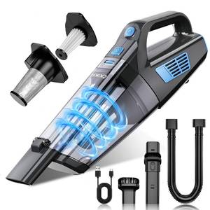 lot 5900 image: CKIKH Handheld Vacuum Cordless, 15000PA Strong Suction Hand Held Car Vacuum Cleaner Portable with Multi-Nozzles & Washable Filter, Lightweight Rechargeable Vacuum Cleaner for Home, Car, Office, Pets