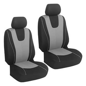 lot 6346 image: YoRise 2PCS Car Seat Covers, Comfortable Breathable Front Seat Covers, Highly Elastic Automotive Seat Protector Cover Accessories for RV, SUV, Truck, Sedan (Gray)
